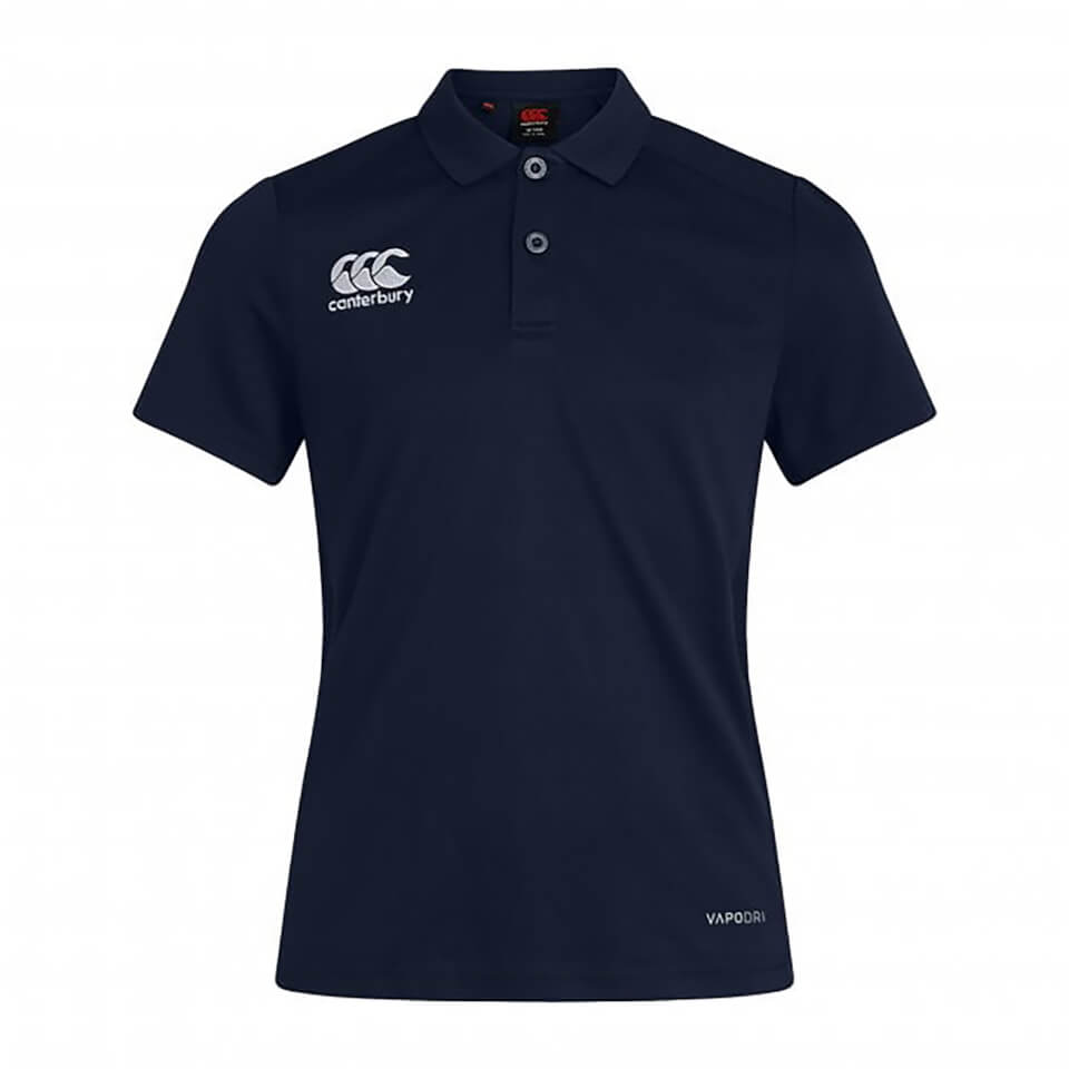 WOMENS CLUB DRY POLO SHIRT BLUE