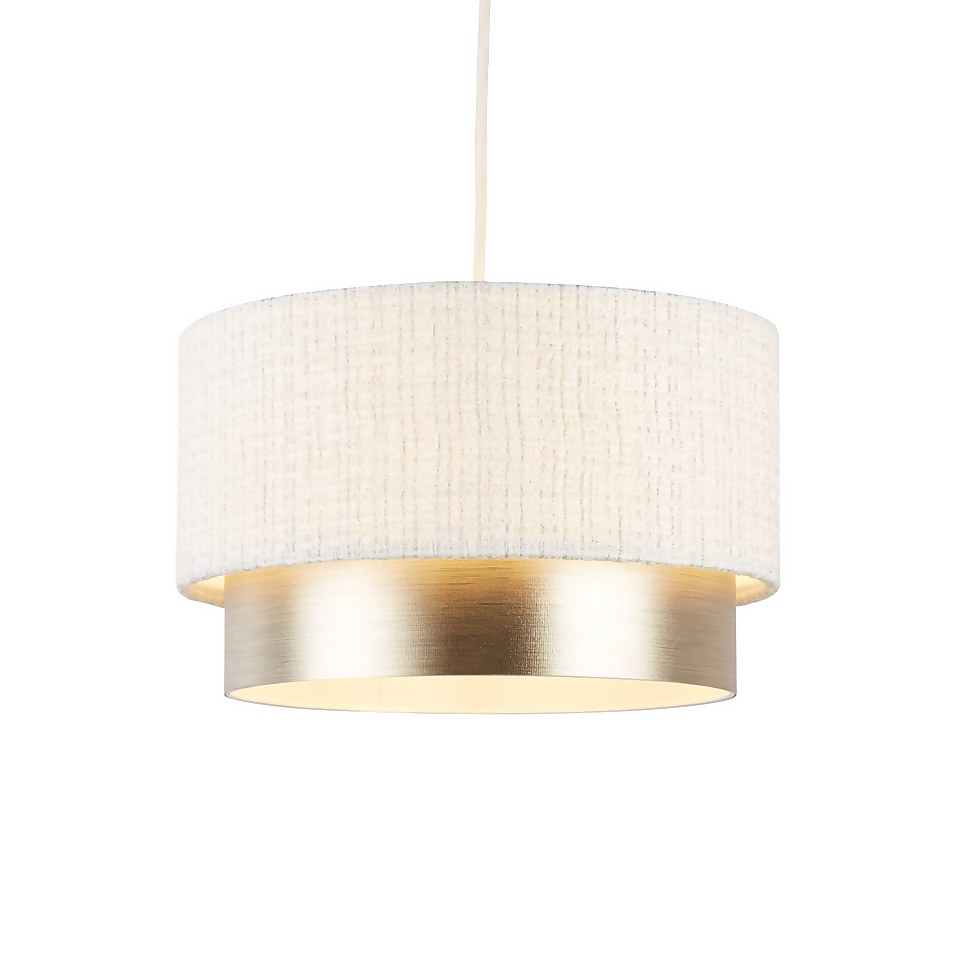 Amelie Two Tier Easy-Fit Light Shade - Champagne
