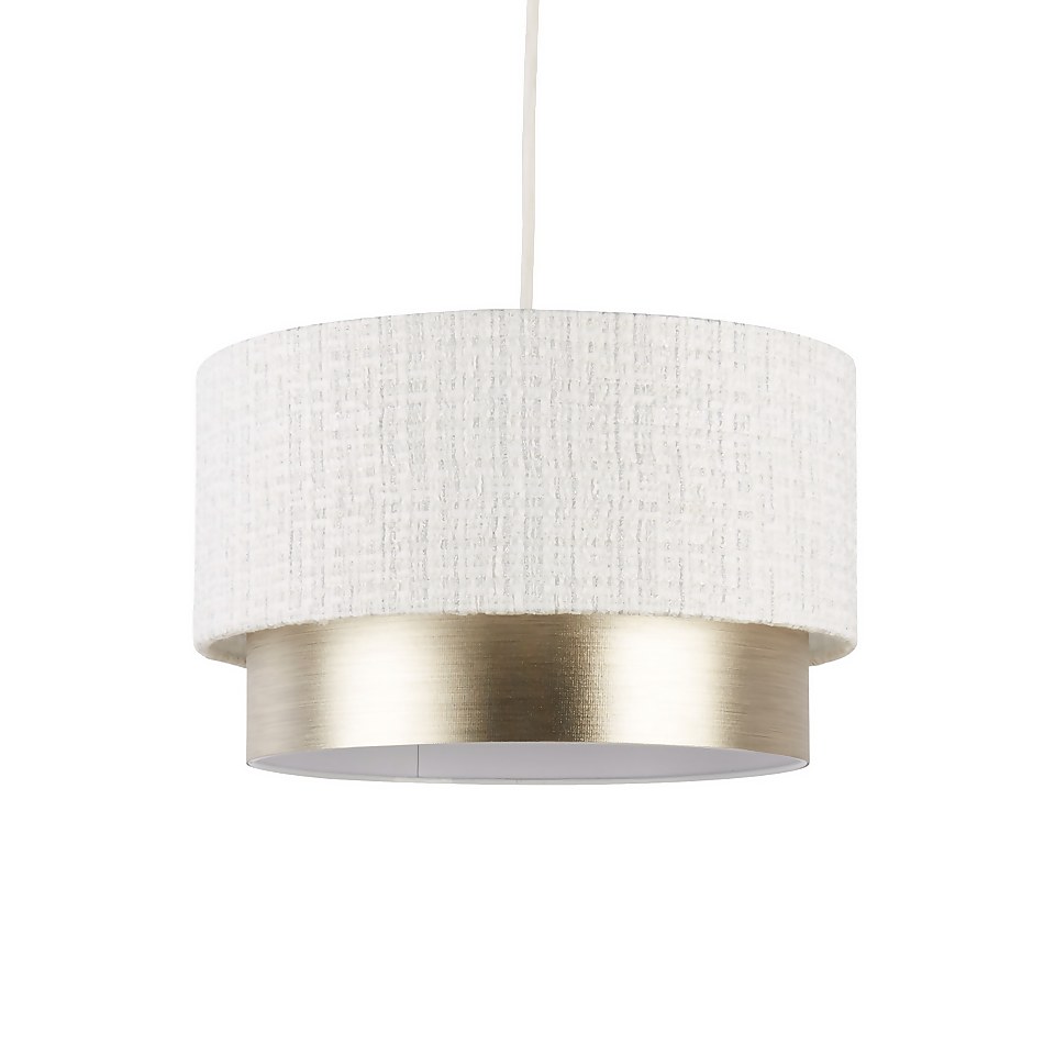 Amelie Two Tier Easy-Fit Light Shade - Champagne