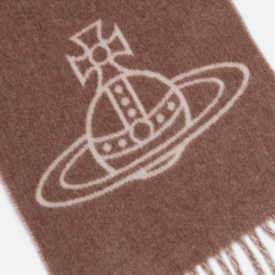 【海外 正規品】 Vivienne Westwood Orb-Logo Wool Scarf 小物