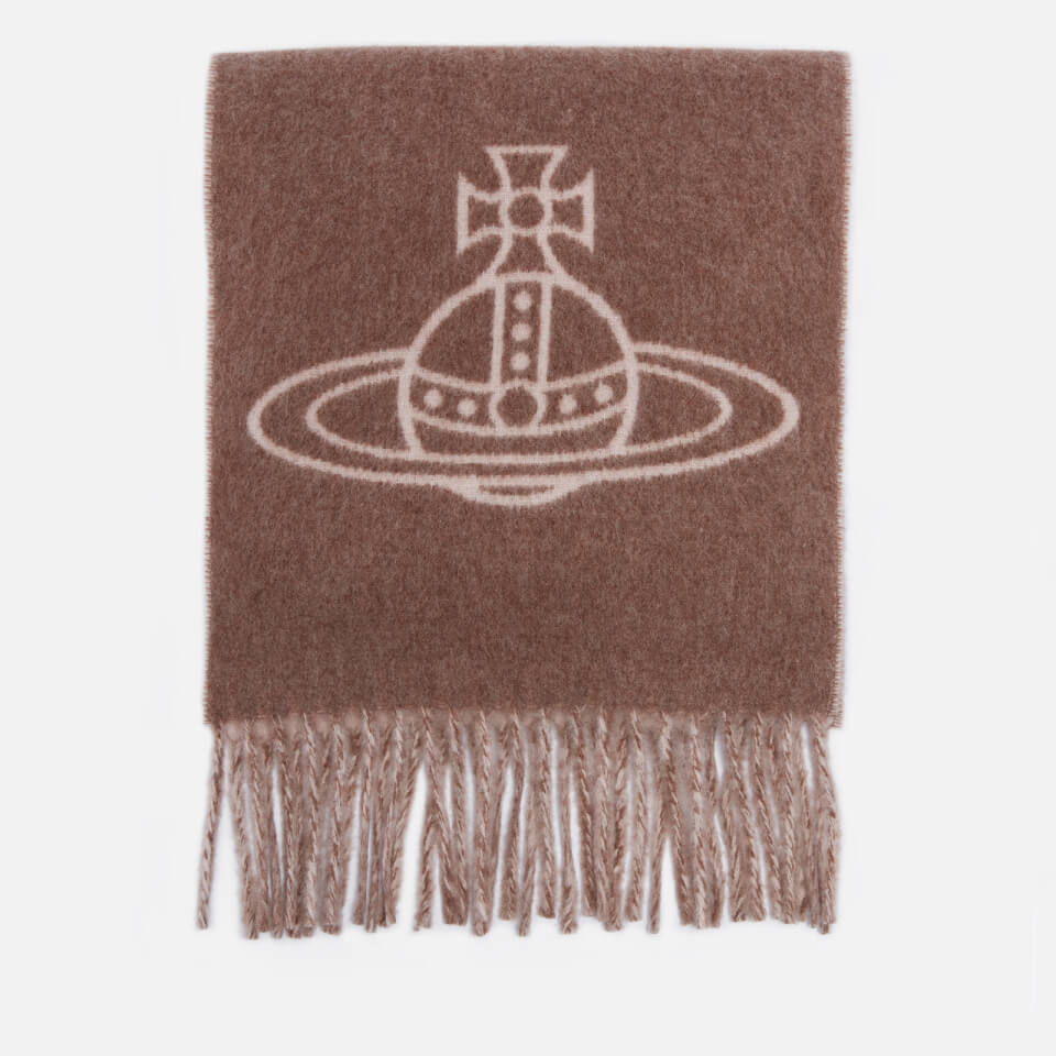 Vivienne Westwood Orb-Logo Wool Scarf