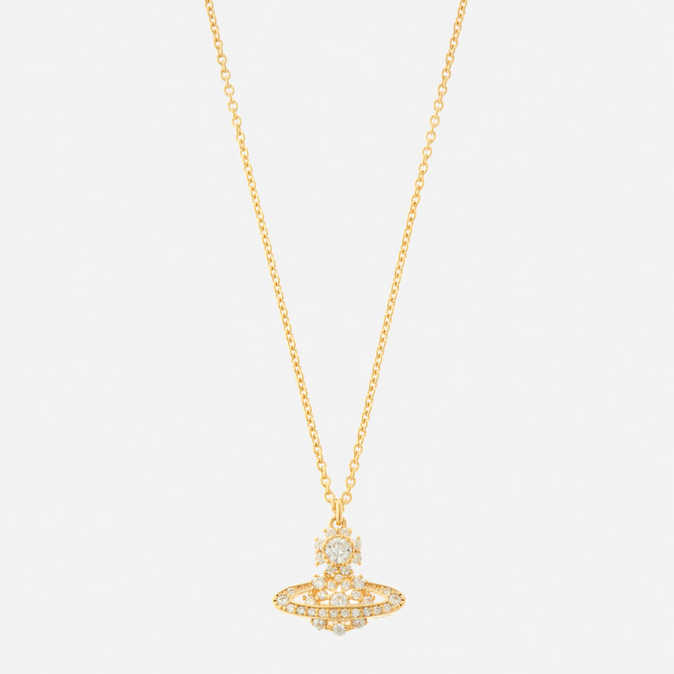 Vivienne Westwood Narcissa Gold-Tone Sterling Silver and Crystal Necklace