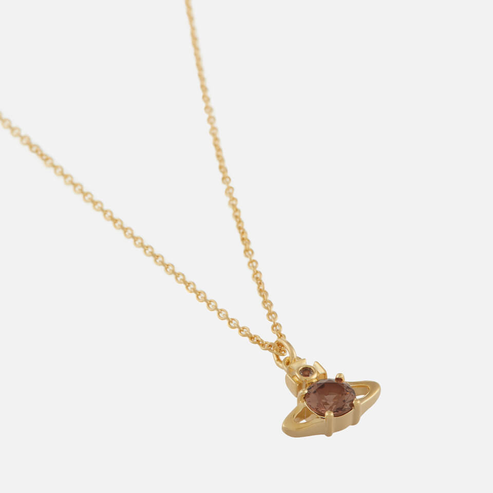 Vivienne Westwood Reina Gold-Tone and Crystal Necklace