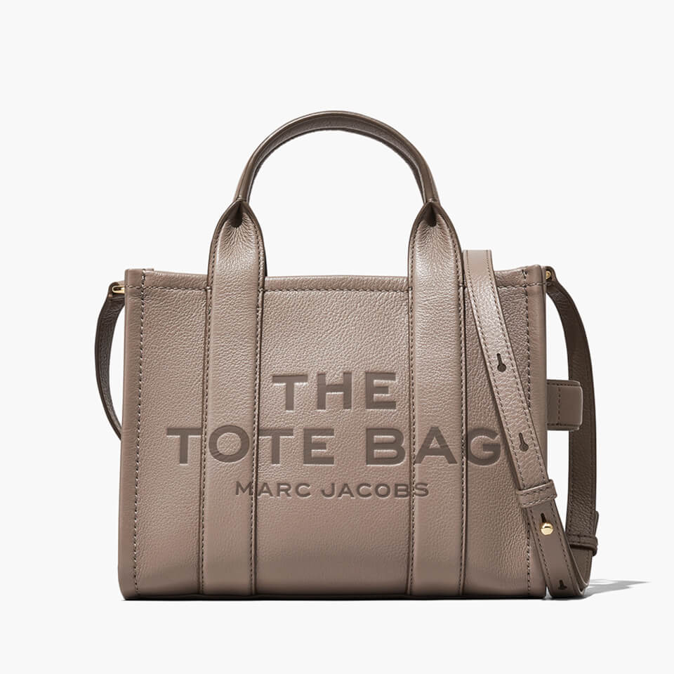 Marc Jacobs Women's The Small Leather Tote Bag - Cement