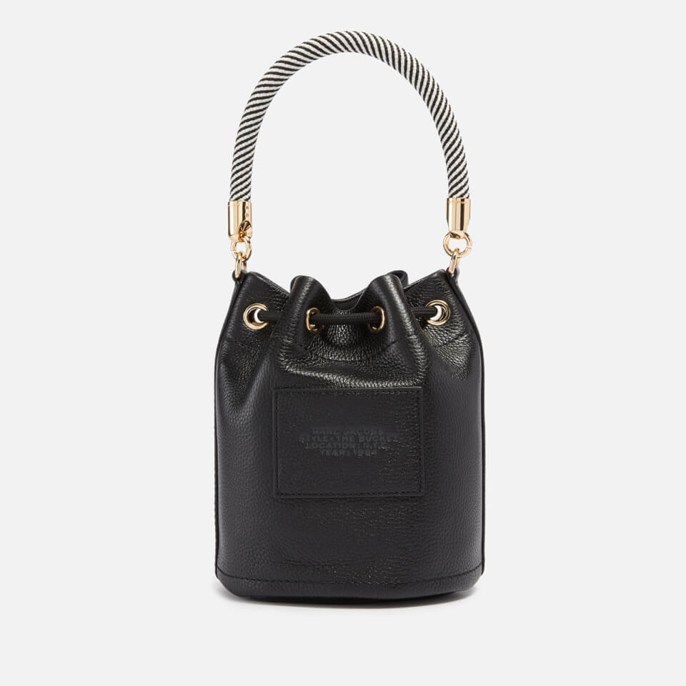 Marc Jacobs The Leather Logo Textured-Leather Bag