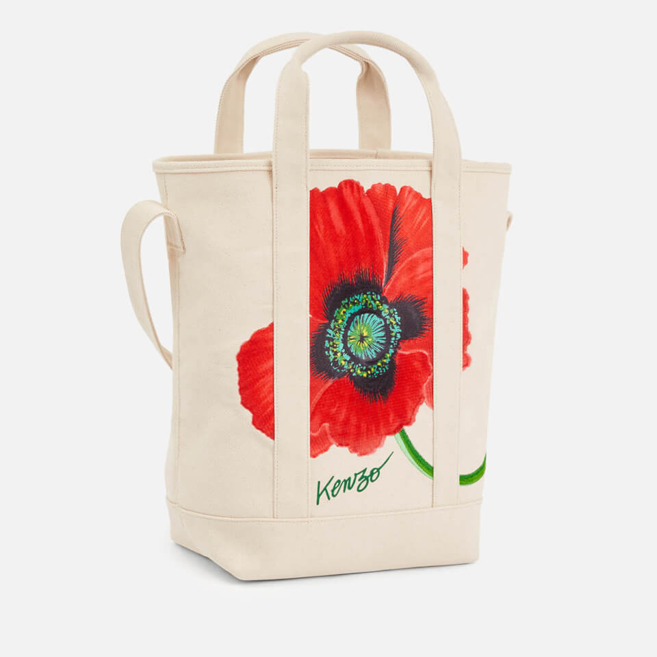 KENZO Flower Cotton-Canvas Tote Bag