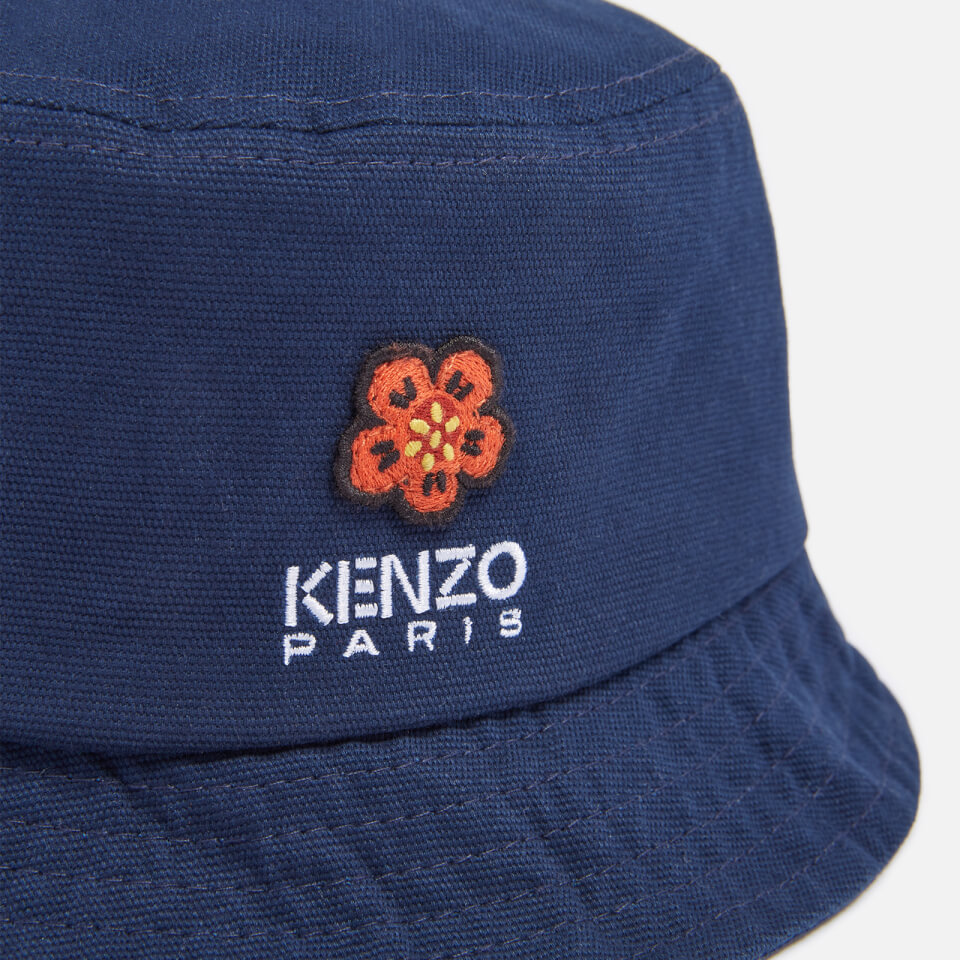 KENZO Boke Flower Appliquéd Cotton-Canvas Bucket Hat