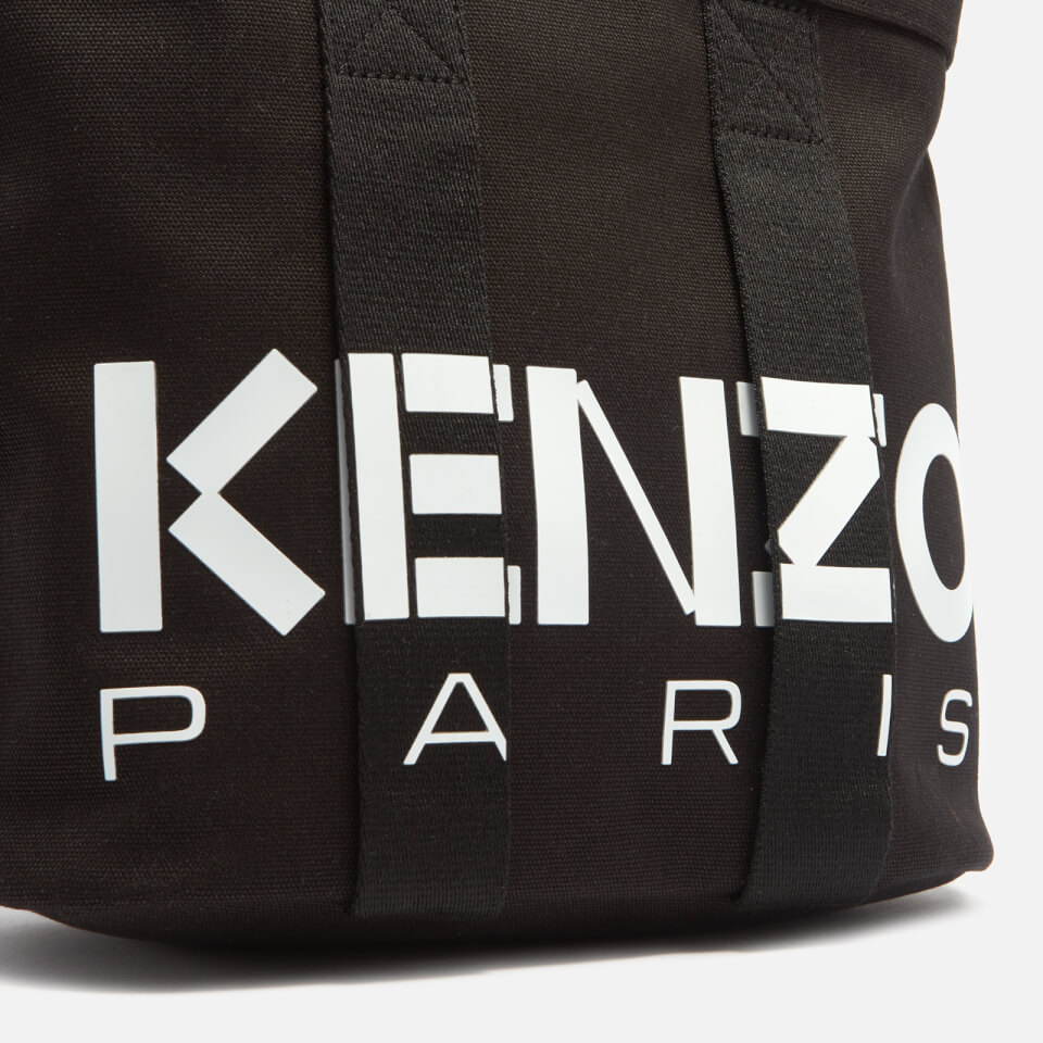 KENZO Medium Logo Detail Canvas Tote Bag