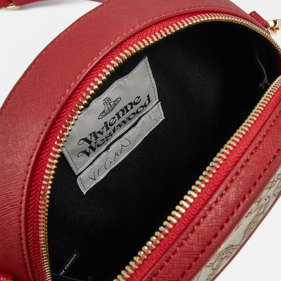 Vivienne Westwood Ruby Vegan Leather and Logo-Jacquard Bag