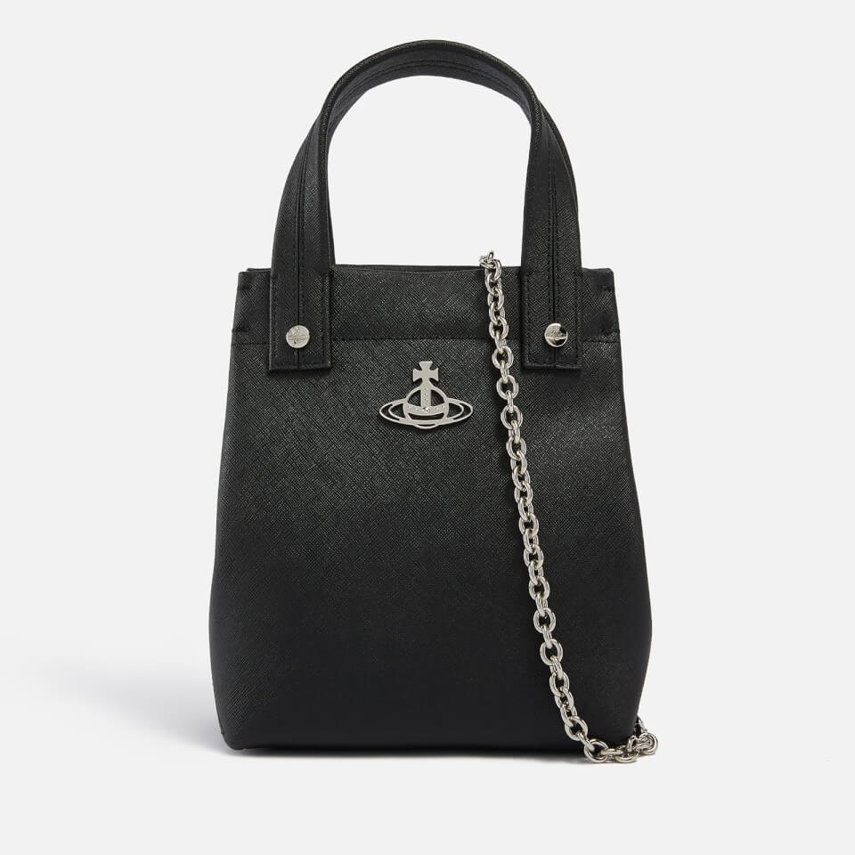 Vivienne Westwood Mini Robin Saffiano Leather Tote Bag