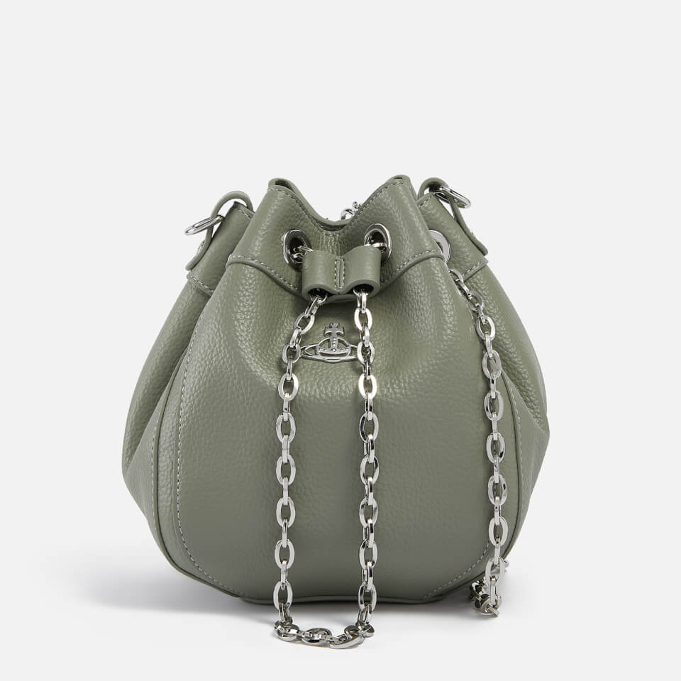 Vivienne Westwood Multicolor Small Chrissy Bucket Bag in White