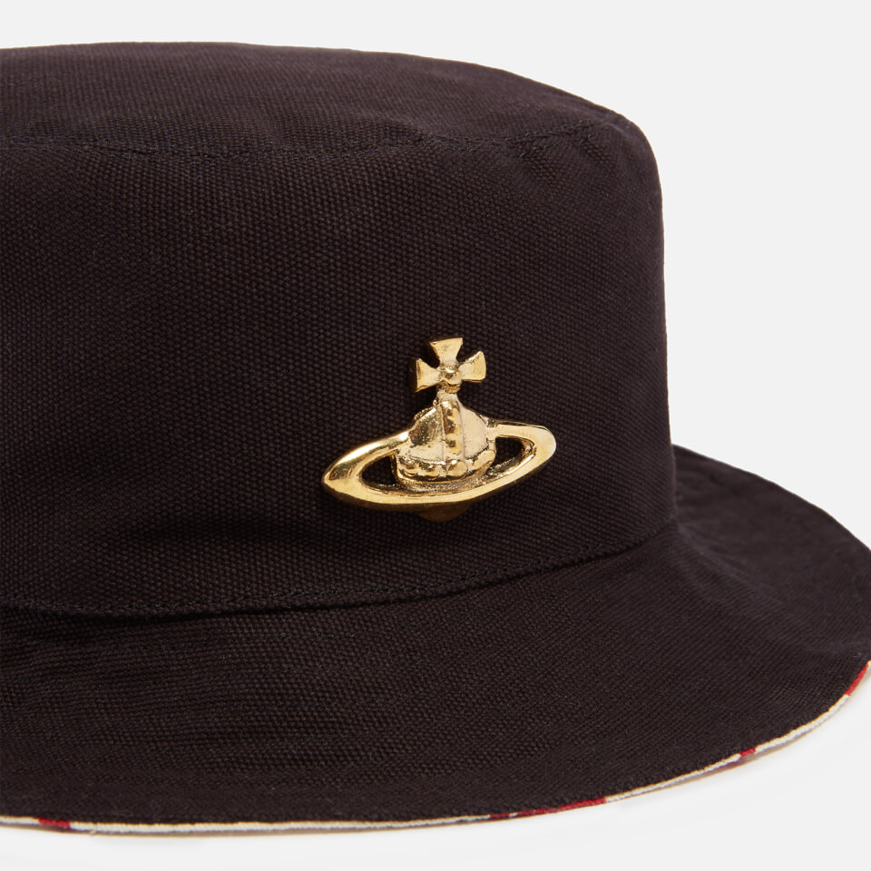 Vivienne Westwood Logo-Embellished Cotton-Twill Hat