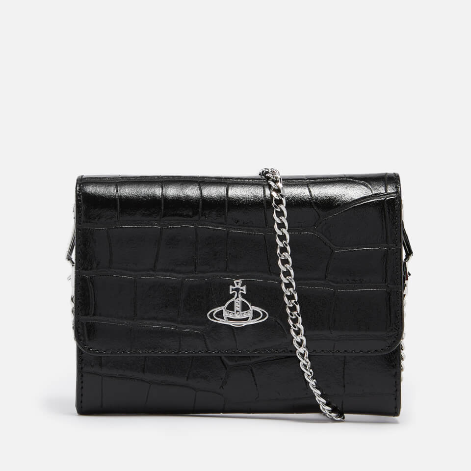 Vivienne Westwood Croc-Effect Leather Cross Body Bag