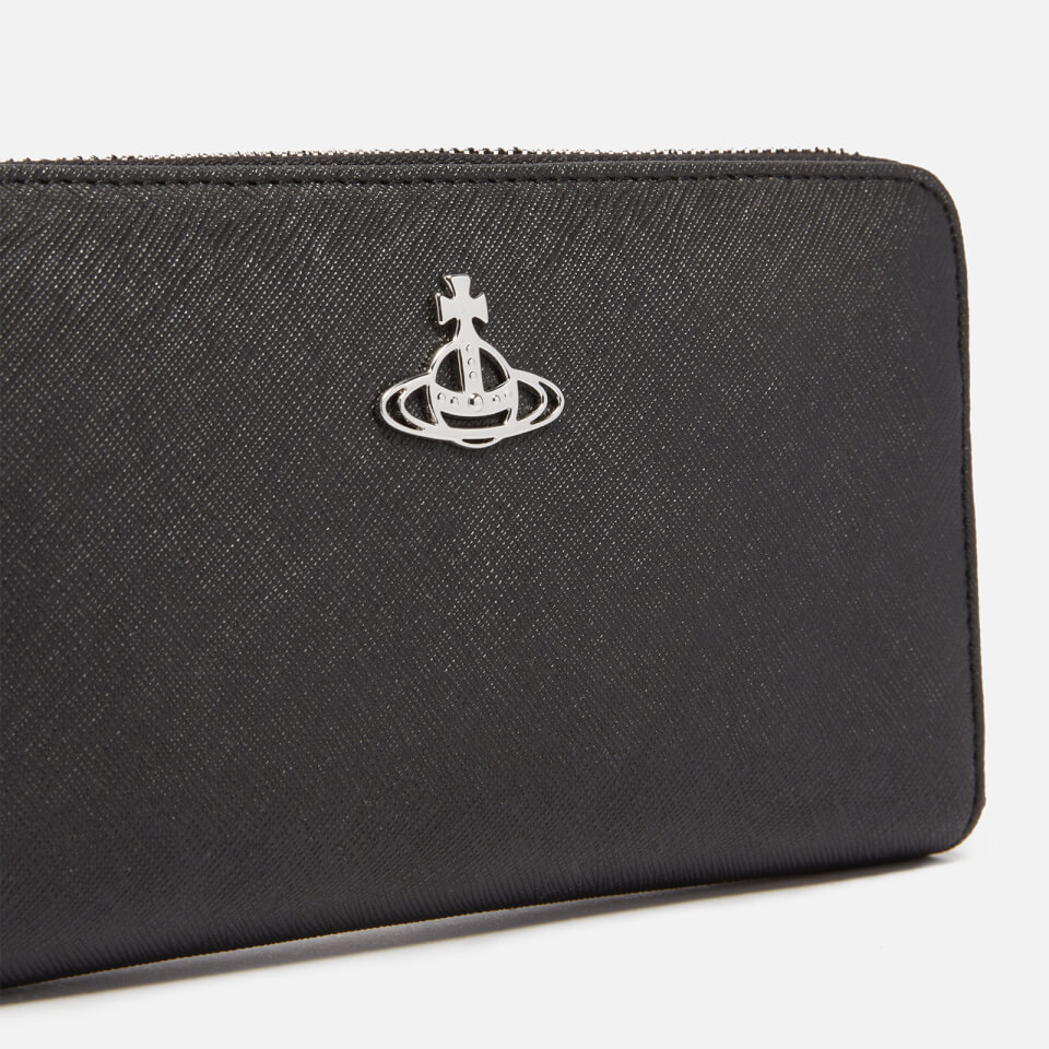Vivienne Westwood Logo-Embellished Vegan Saffiano Leather Wallet