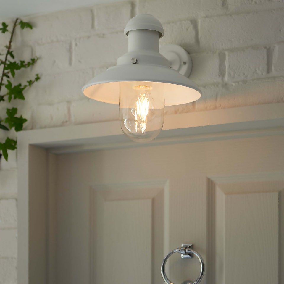 Hereford Outdoor Wall Light - White