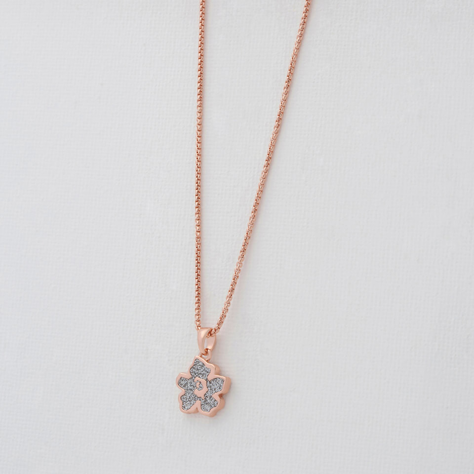 Ted Baker Lilea Rose Gold-Tone and Glittered Enamel Necklace