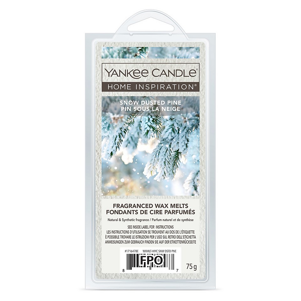 Yankee Candle Home Inspiration Wax Melt Snow Dusted Pine Homebase