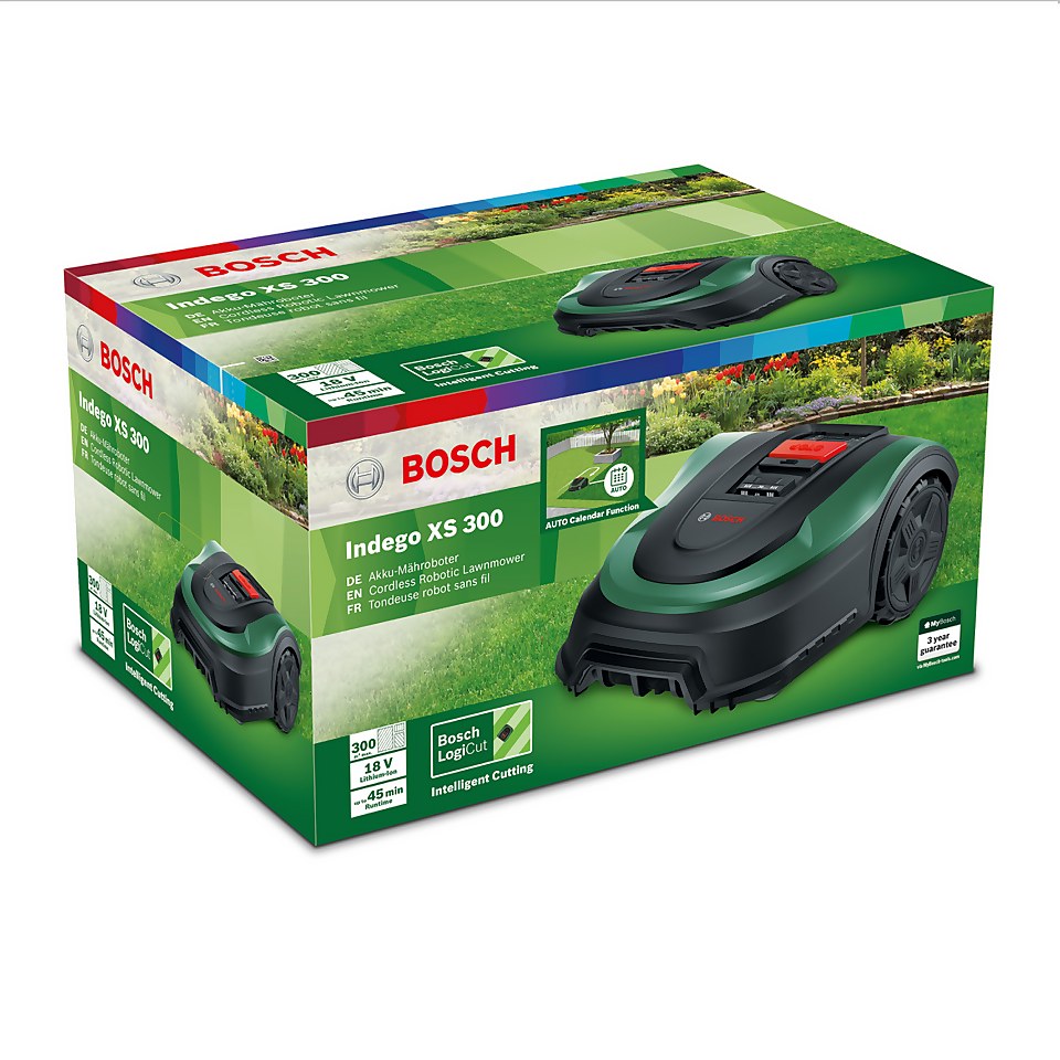 Bosch 18V Indego XS 300 Robotic Lawn Mower - 19cm