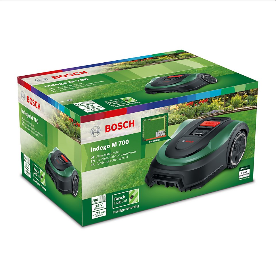 Bosch 18V Indego M Plus 700 Robotic Lawn Mower - 19cm