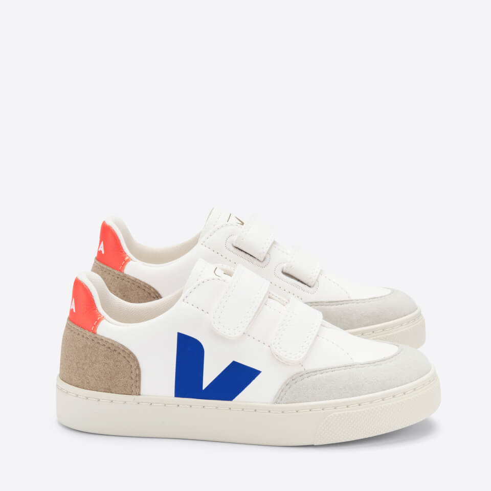 VEJA Kids' V-12 Leather and Vegan Suede Trainers