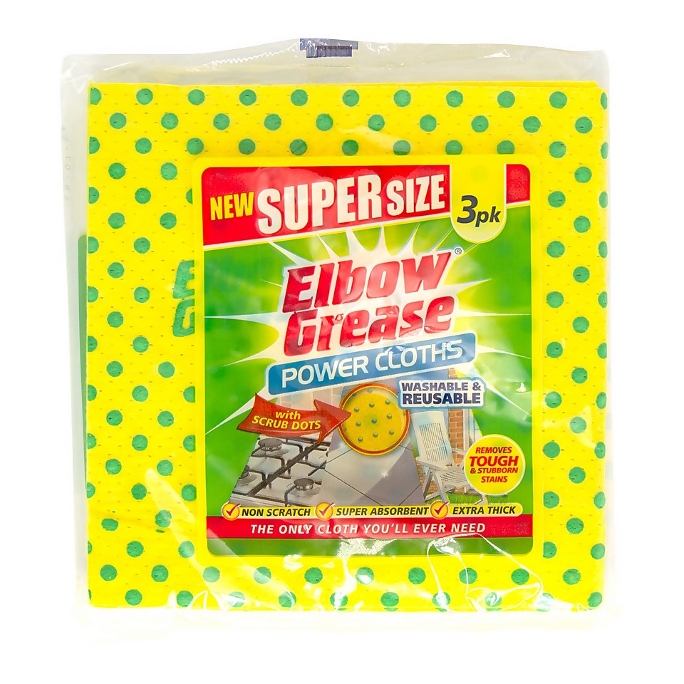 Elbow Grease Super Size Power Cloths - 3 Pack