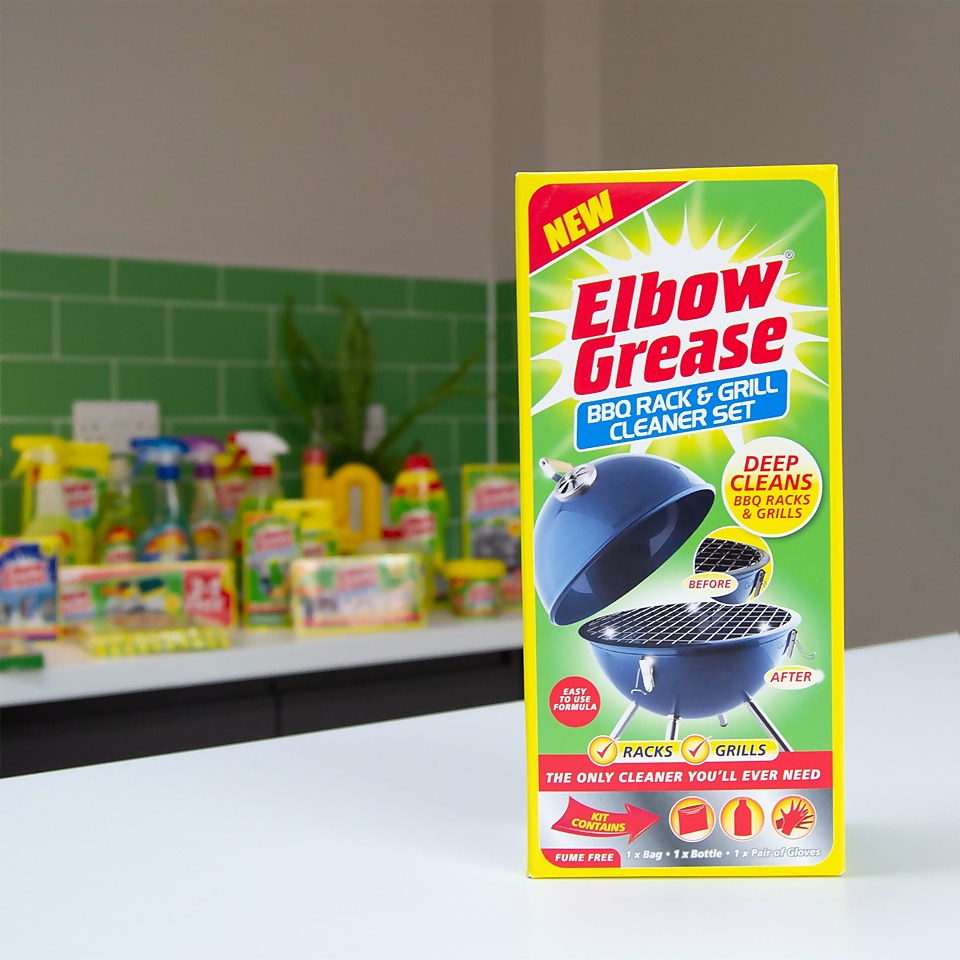 Elbow Grease BBQ Rack and Grill Cleaning Set Homebase