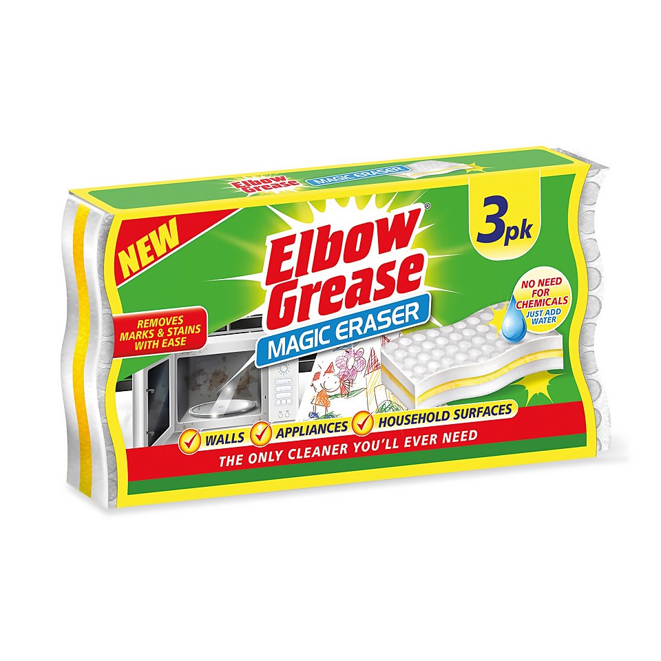 Elbow Grease Sponge Eraser - 3 Pack