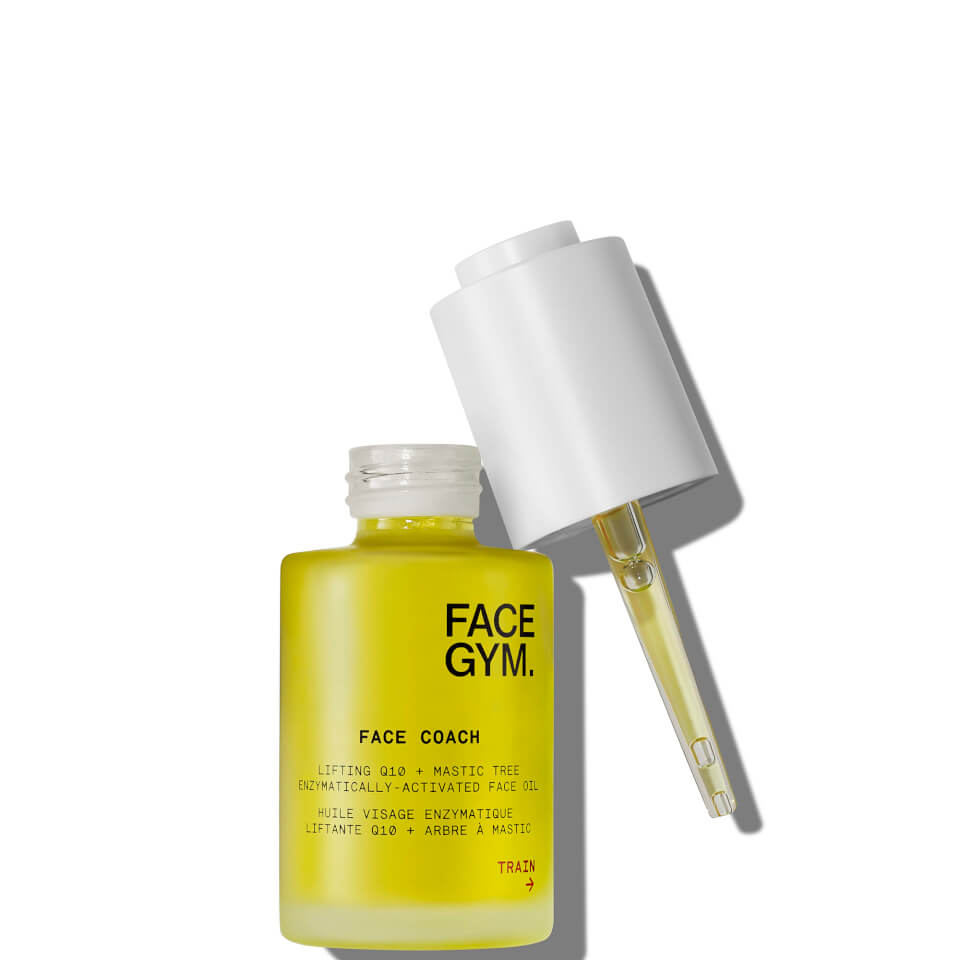 FaceGym Face Coach Lifting Q10 and Mastic Tree Enzymatically-activated Face Oil (Various Sizes)