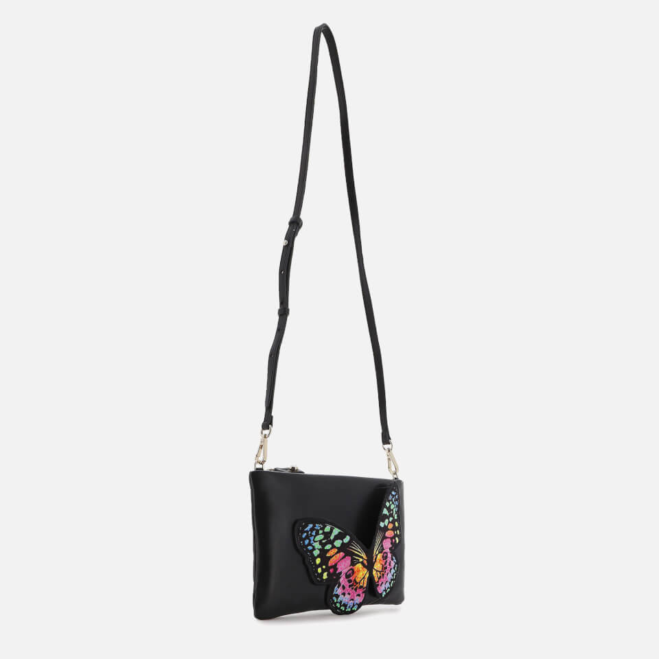 Sophia Webster Flossy Butterfly Leather Clutch Bag
