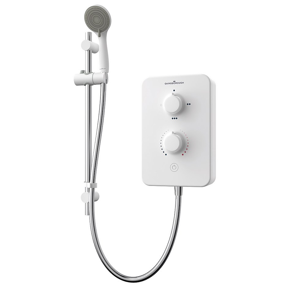 Gainsborough SLIM DUO 10.5kw Electric Shower - White
