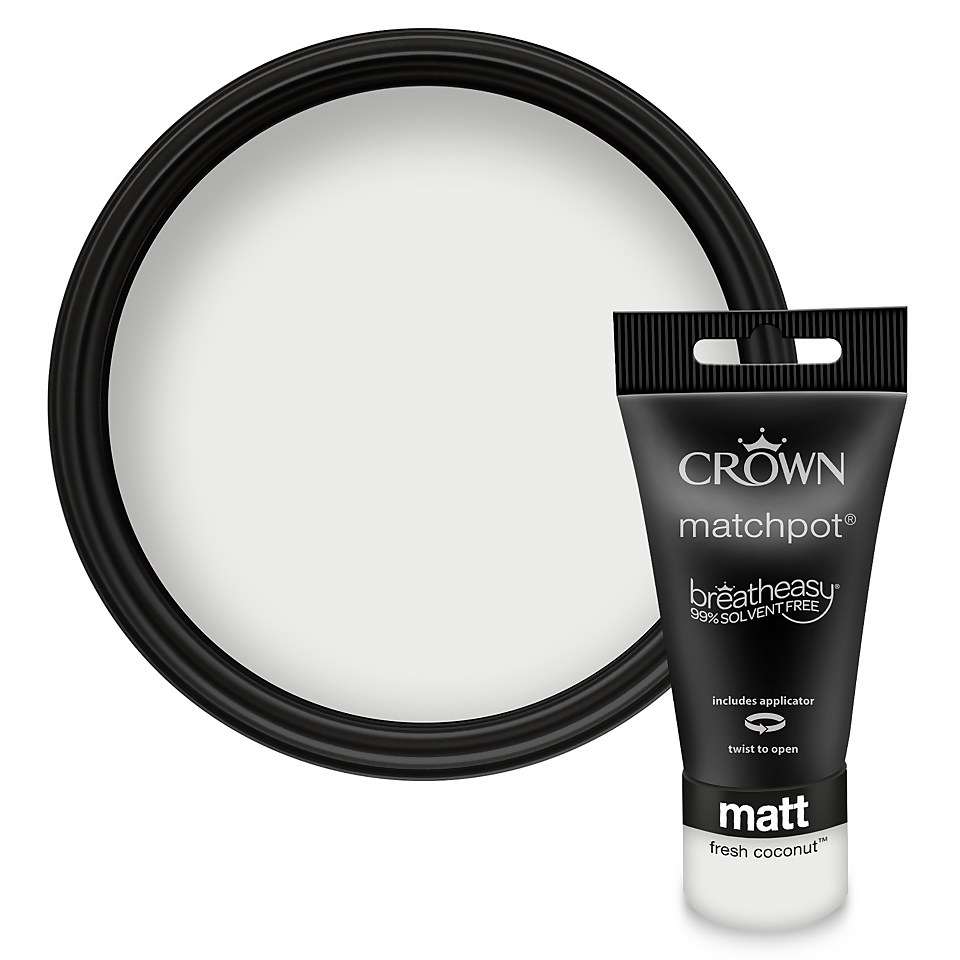 Crown Matt Emulsion Paint Fresh Coconut - Tester 40ml