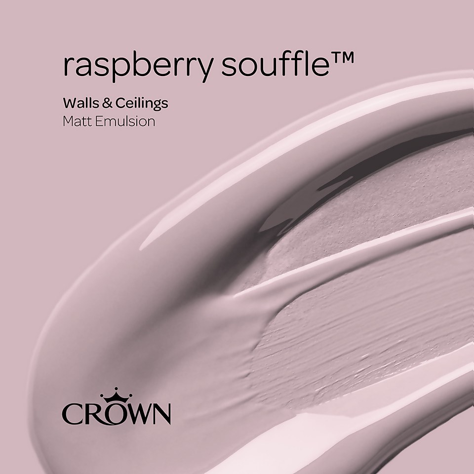 Crown Matt Emulsion Paint Raspberry Souffle - Tester 40ml