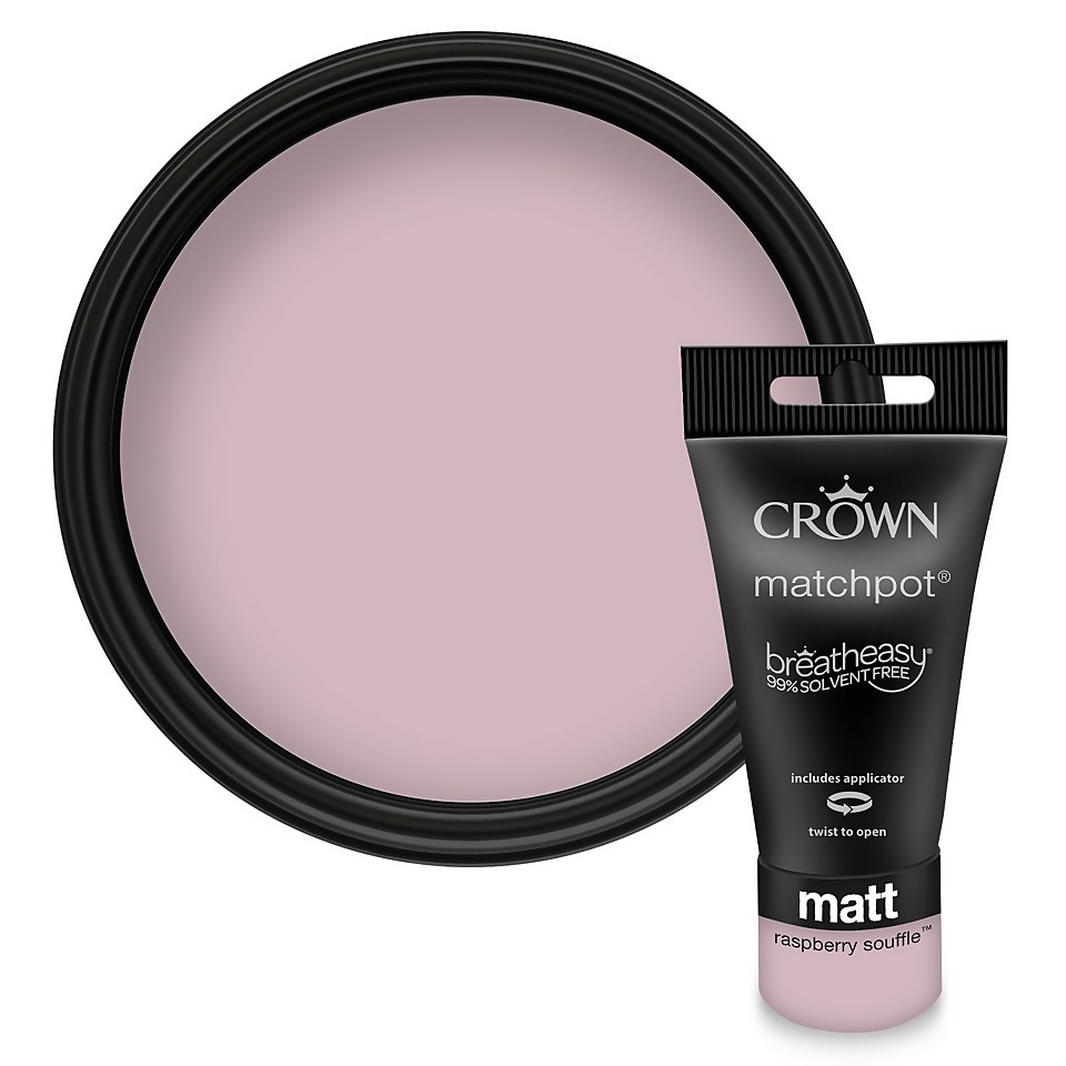 Crown Matt Emulsion Paint Raspberry Souffle - Tester 40ml