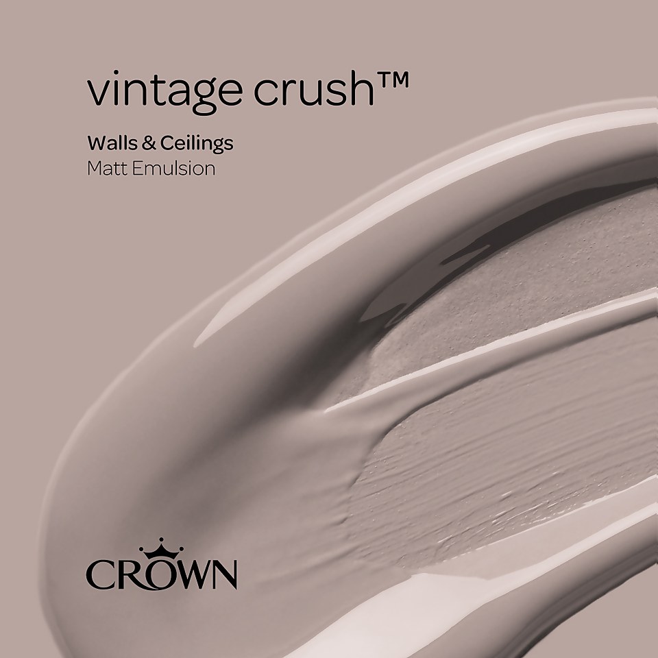 Crown Matt Emulsion Paint Vintage Crush - Tester 40ml