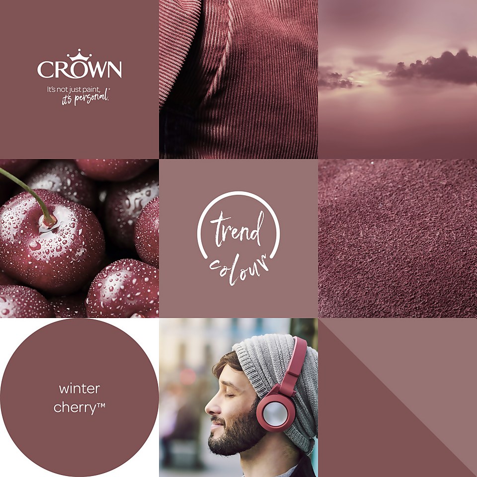Crown Matt Emulsion Paint Winter Cherry - Tester 40ml