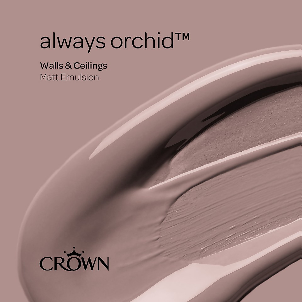 Crown Matt Emulsion Paint Always Orchid - 2.5L