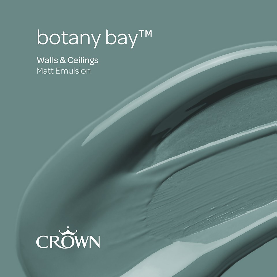 Crown Matt Emulsion Paint Botany Bay - 2.5L