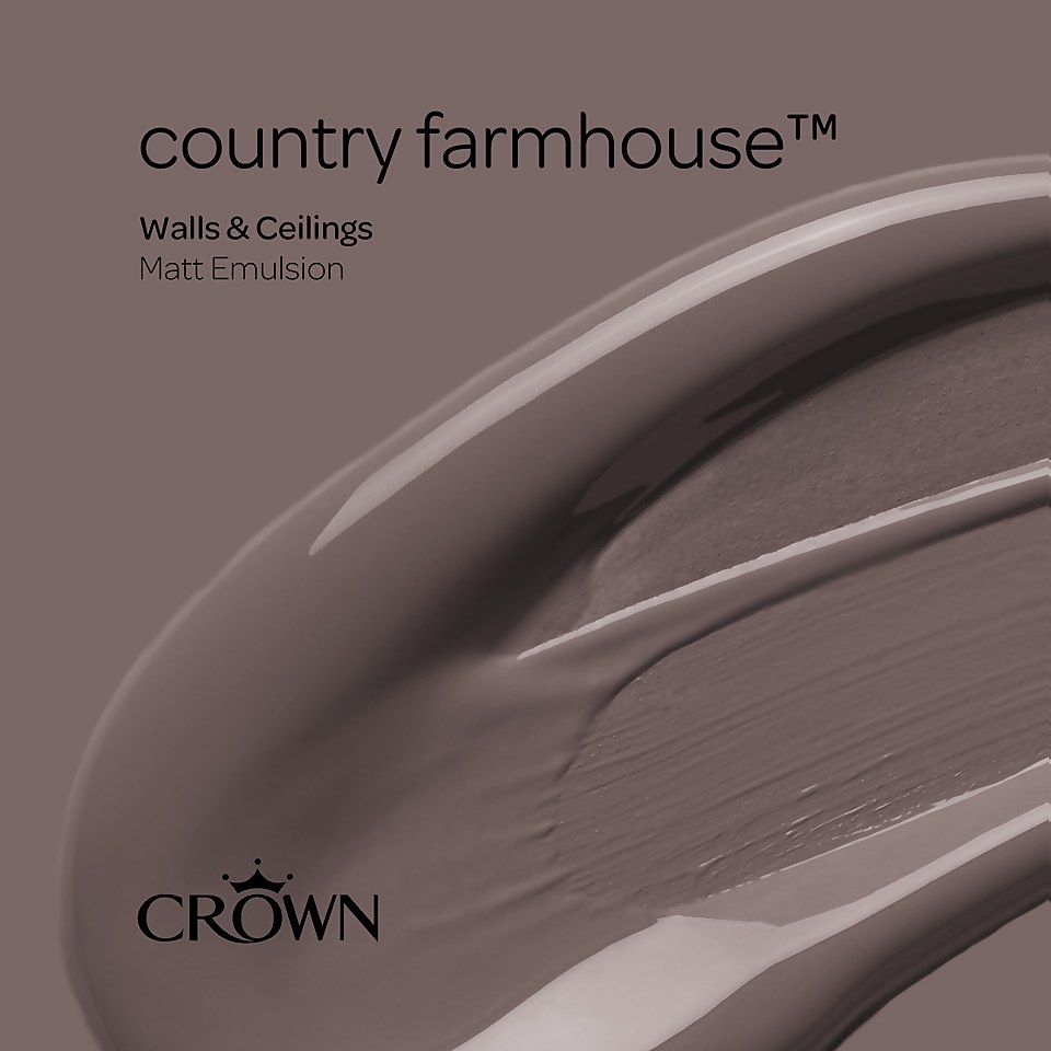 Crown Matt Emulsion Paint Country Farmhouse - 2.5L