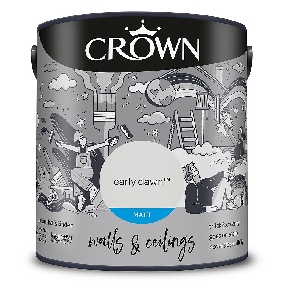 Crown Matt Emulsion Paint Early Dawn - 2.5L