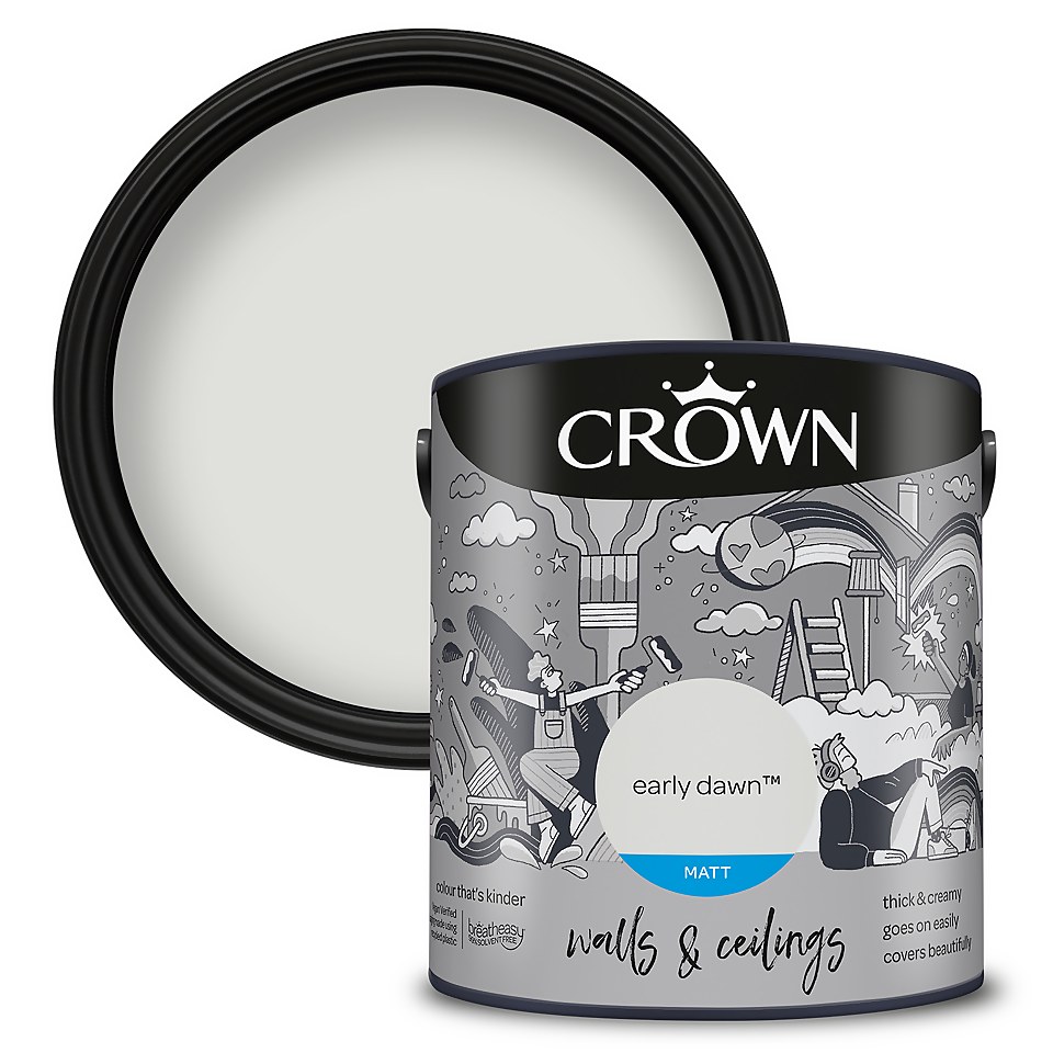 Crown Matt Emulsion Paint Early Dawn - 2.5L