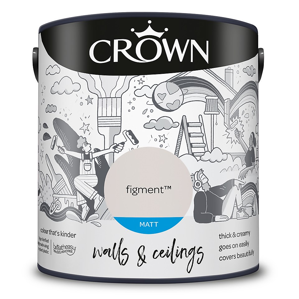 Crown Matt Emulsion Paint Figment - 2.5L
