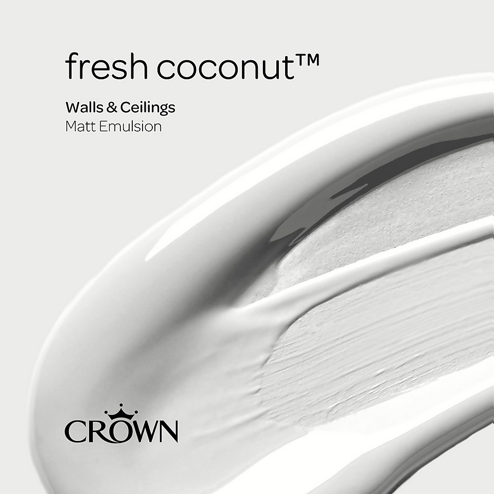 Crown Matt Emulsion Paint Fresh Coconut - 2.5L