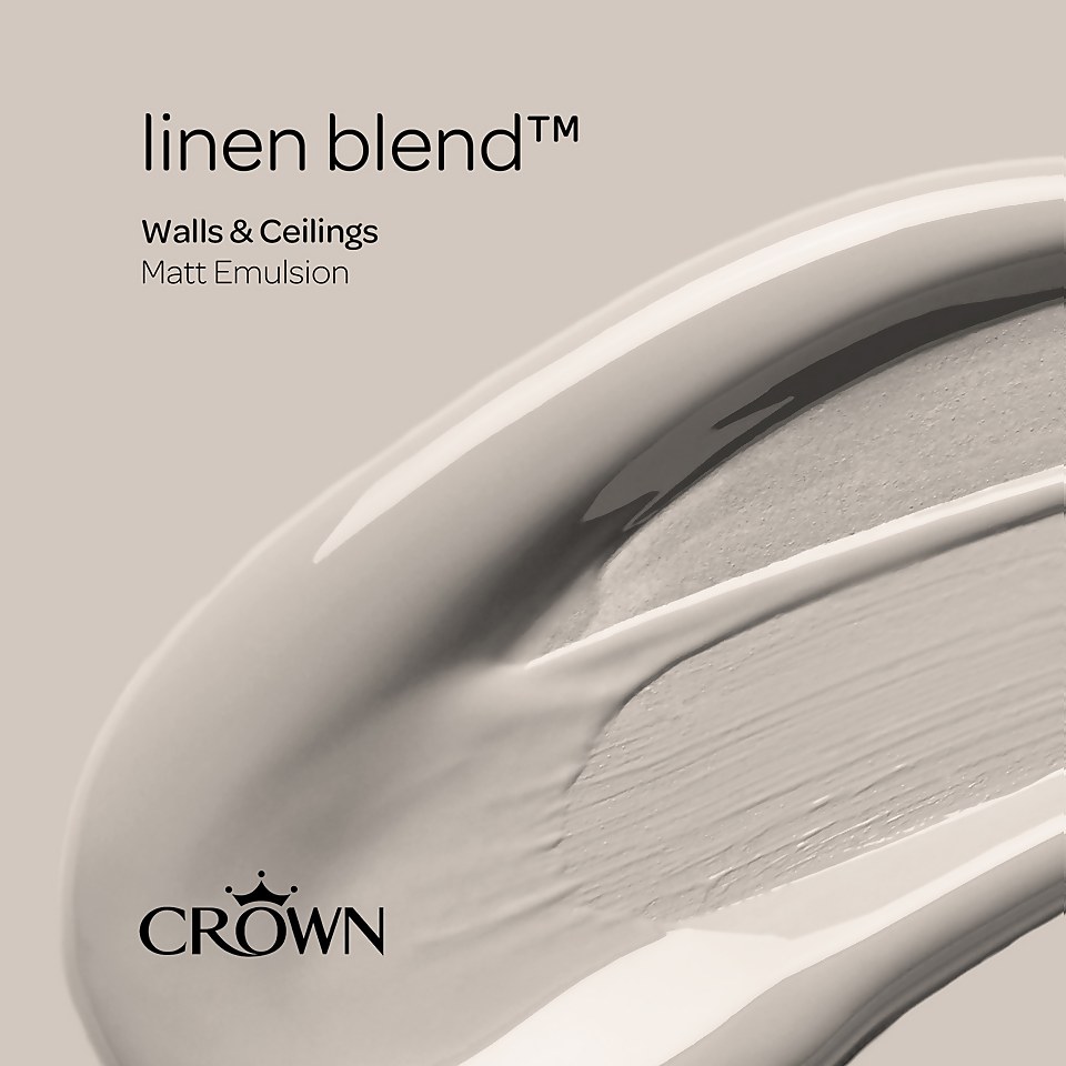Crown Matt Emulsion Paint Linen Blend - 2.5L