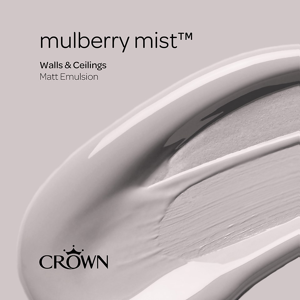 Crown Matt Emulsion Paint Mulberry Mist - 2.5L