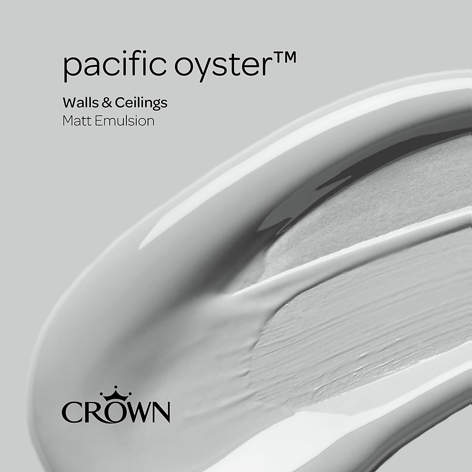 Crown Matt Emulsion Paint Pacific Oyster - 2.5L