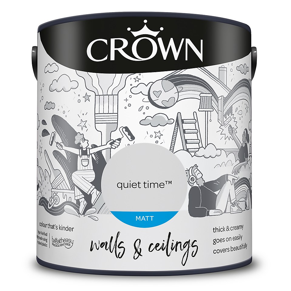 Crown Matt Emulsion Paint Quiet Time - 2.5L