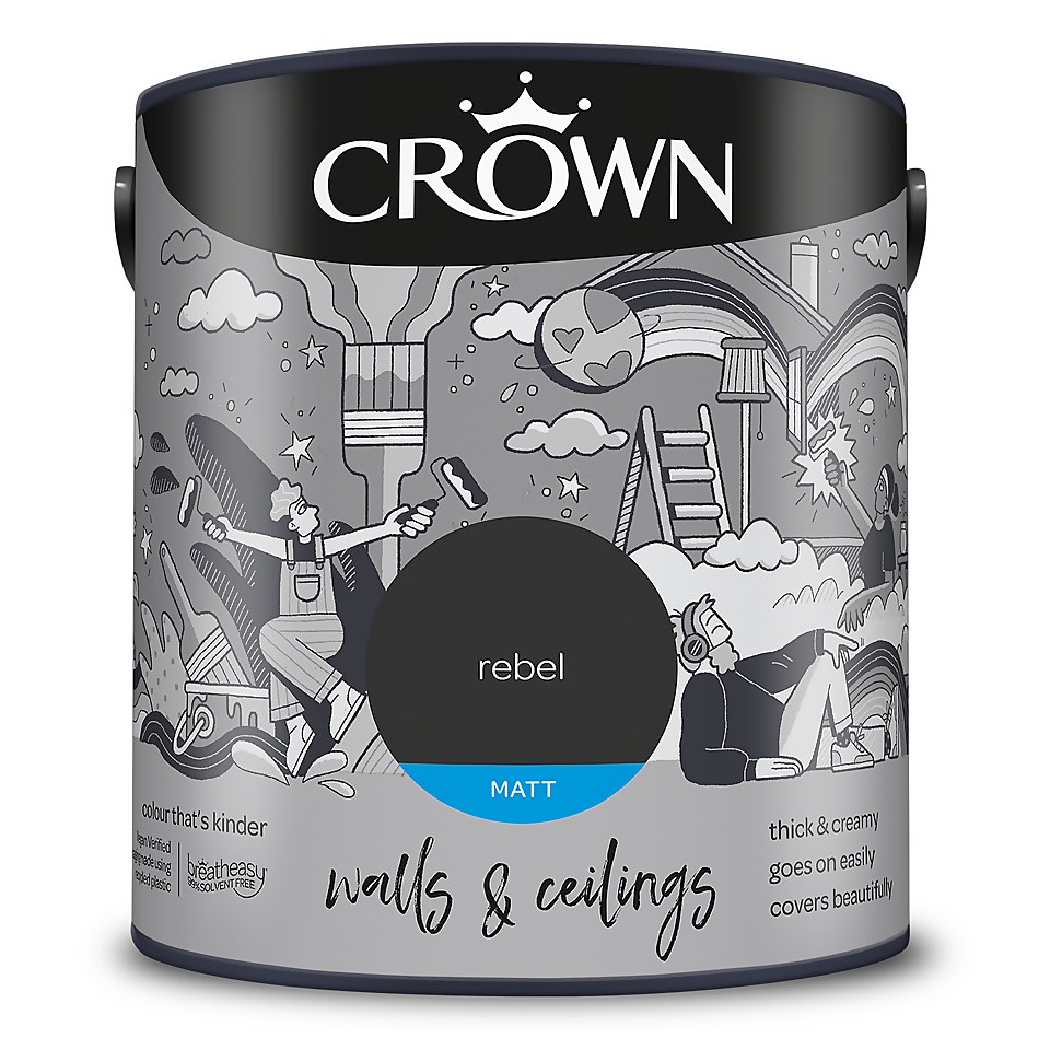 Crown Matt Emulsion Paint Rebel - 2.5L