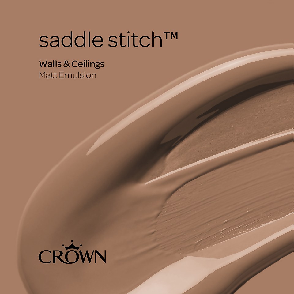 Crown Matt Emulsion Paint Saddle Stitch - 2.5L