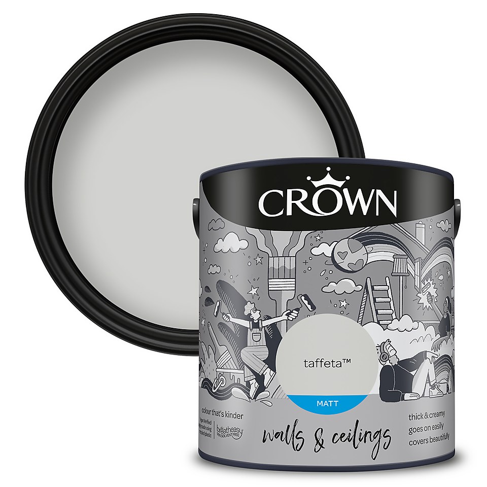 Crown Matt Emulsion Paint Taffeta - 2.5L