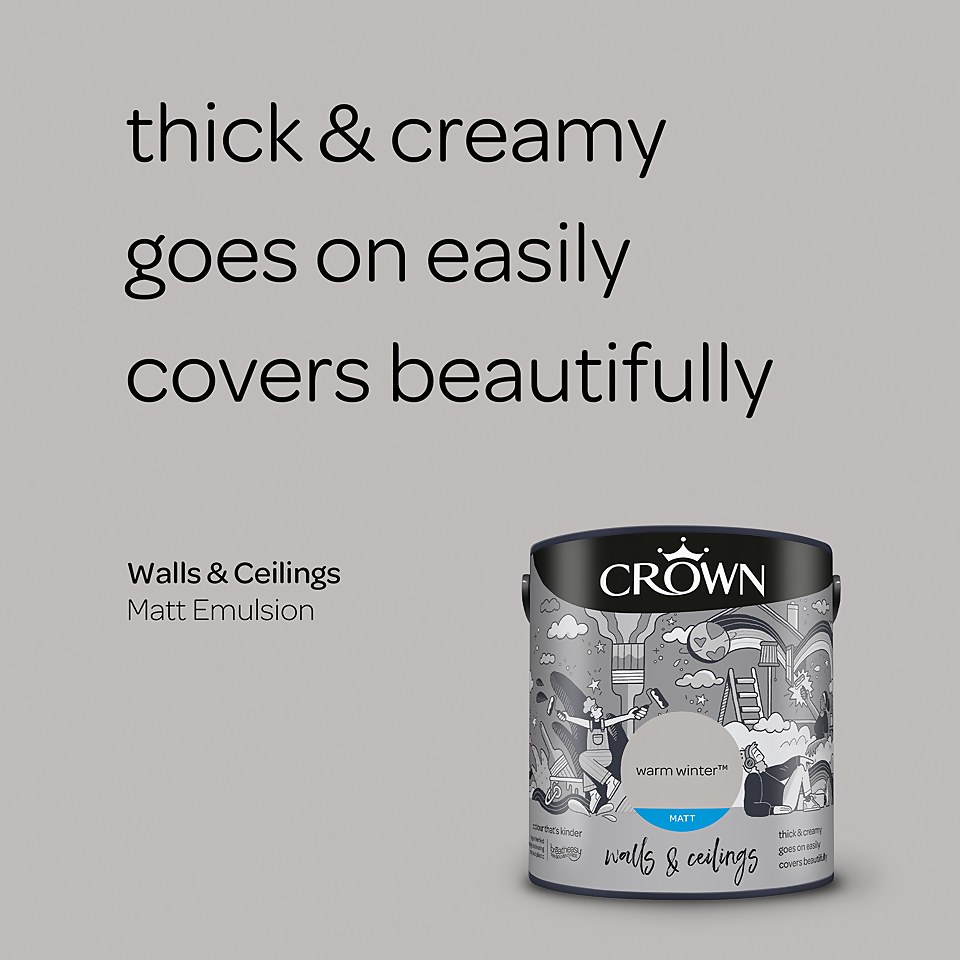 Crown Matt Emulsion Paint Warm Winter - 2.5L